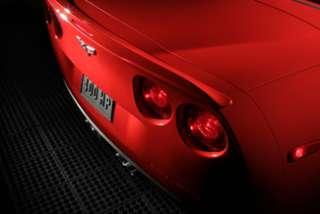 06 07 Chevy Corvette Z06 Rear Racing Spoiler 41U Black  