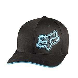  Fox Racing Point to the Fence Fitted Hat   XS/S/Black/Blue 