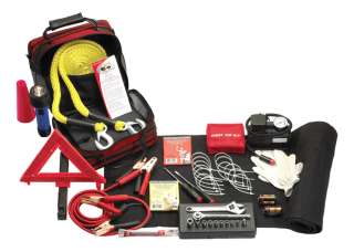 Justin Case 78 Piece Roadside Safety Kit, Including 50 Piece First Aid 
