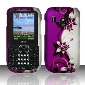  VINES Hard Rubber Feel Plastic Design Case for LG 500g (TracFone 