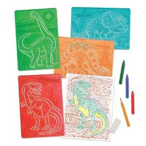 Melissa and Doug 2 in 1 Textured Dinosaur Stencils Toys & Games