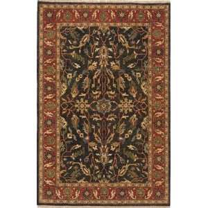   Due Process Thana II Oushak Navy Red 4 X 6 Area Rug