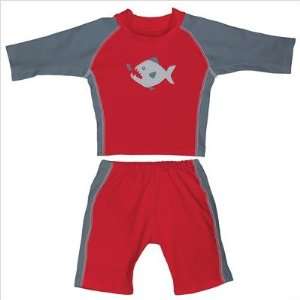  Two Piece Sunsuit in Fish Baby