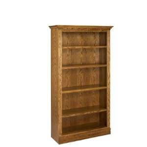 Wood Designs 3672BRIT Britania 72 Oak Bookcase Finish Unfinished 