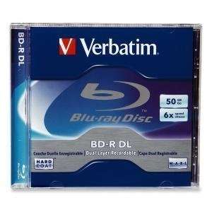  Verbatim Blu Ray 6X 50GB BD R Dual Layer DL Media 1 Pack 