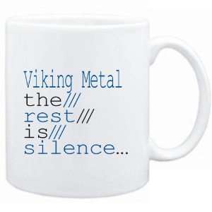  Mug White  Viking Metal the rest is silence  Music 
