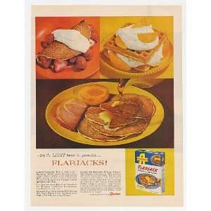  1961 Albers Flapjack Pancake Waffle Mix Print Ad