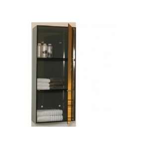 Whitehaus Aeri 15 3/4 x 39 1/4 vertical wall mount storage unit with 