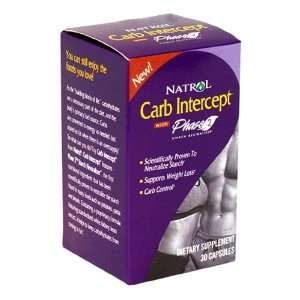Natrol Carb Intercept With Phase 2 Starch Neutralizer, Capsules   30 