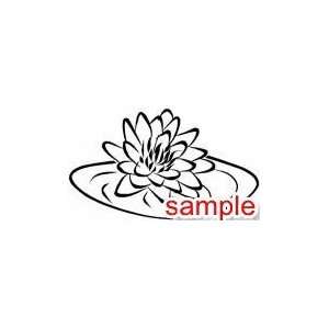  FLOWERS AND PLANTS LILY PAD 10 WHITE VINYL DECAL STICKER 