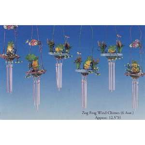  12.5H Frog Wind Chimes (Set of 6)